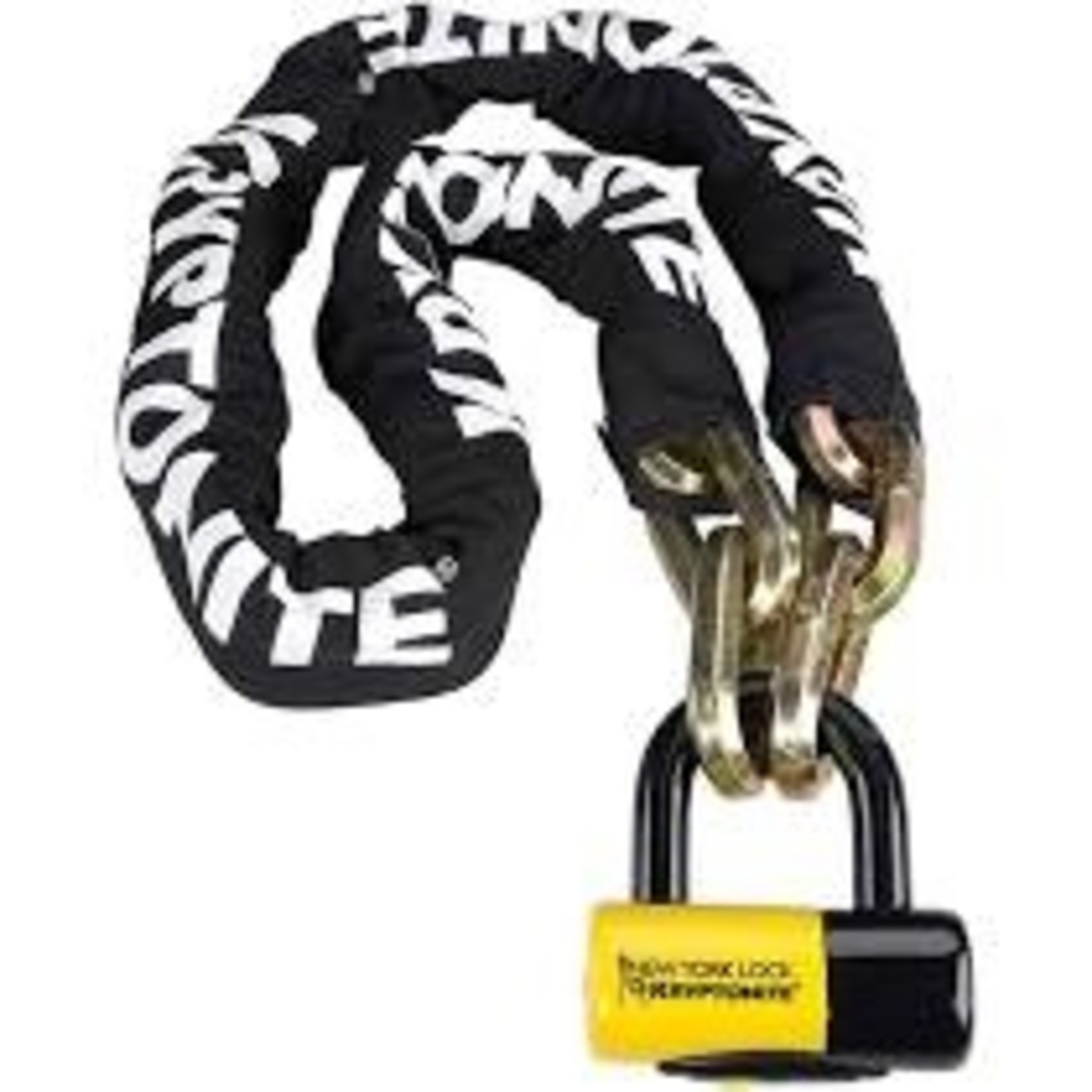 Kryptonite Kryptonite Chain Lock - NY Fahgettaboudit, 5ft, Black