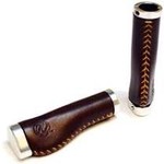 Portland Design Works PDW Bourbon Leather Grips - Brown