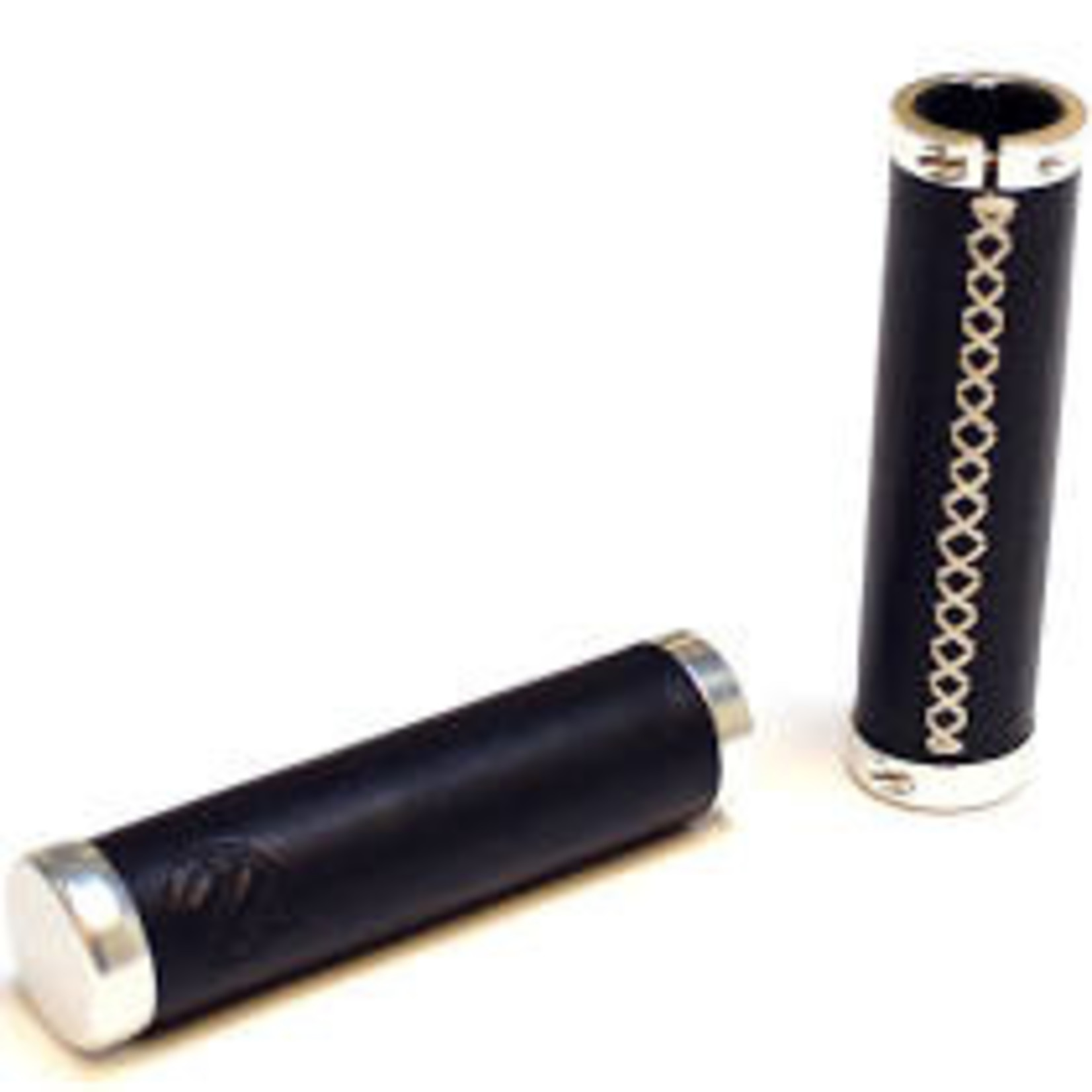 Portland Design Works PDW Bourbon Leather Grips - Black