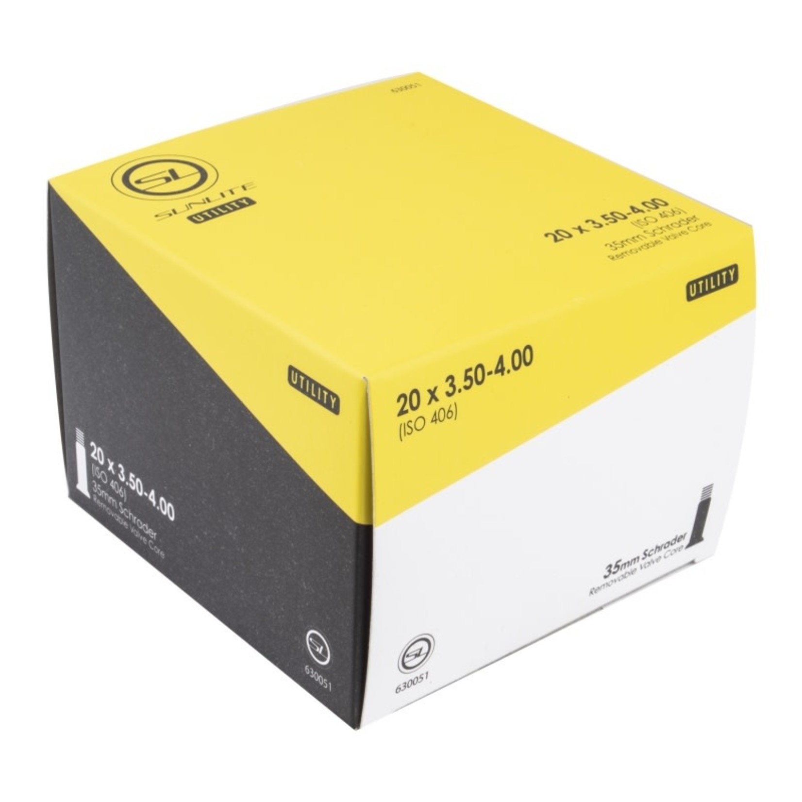 Sunlite Sunlite Utili-T Tube - 20x3.50-4.00 - Schrader 35mm, FFW106mm
