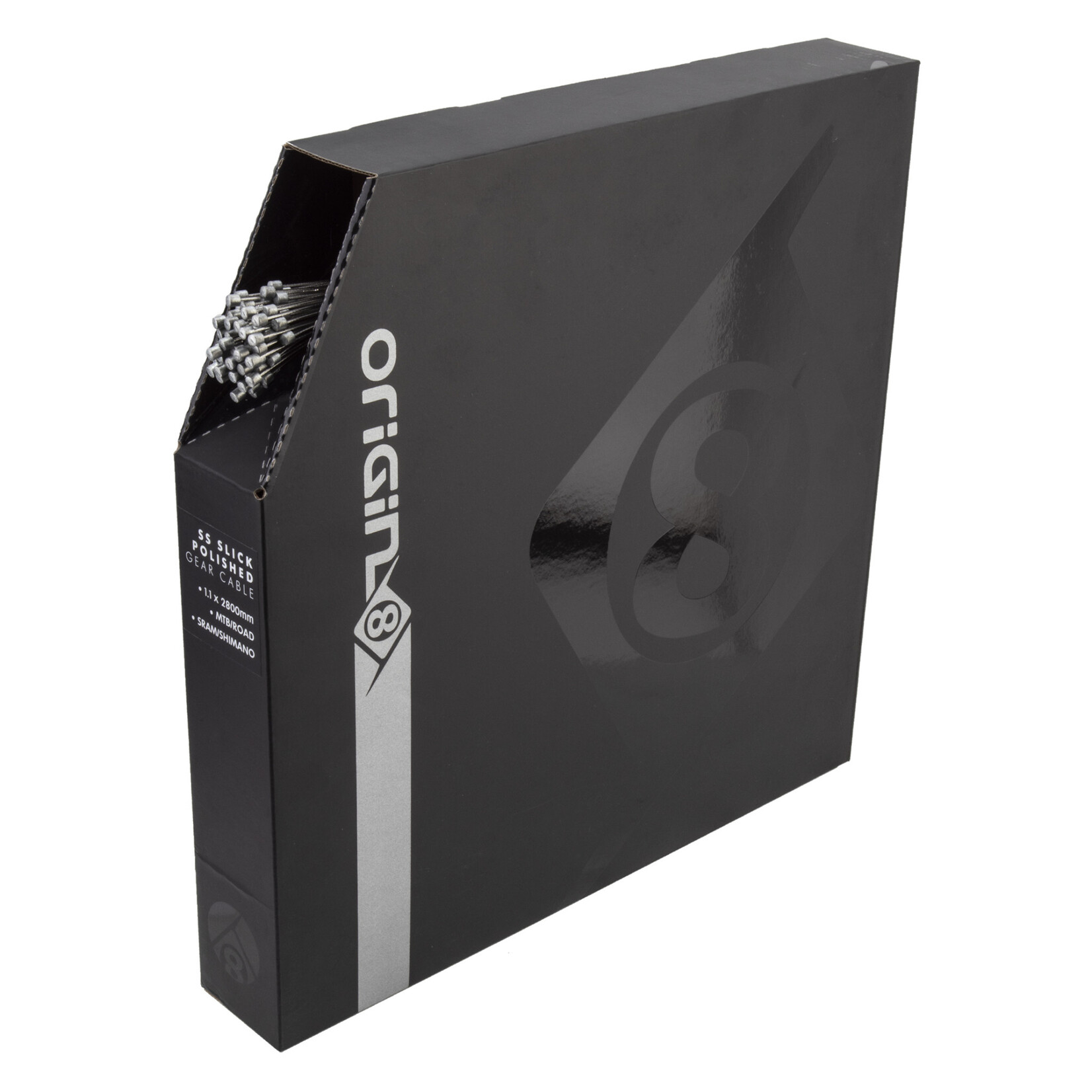 Origin8 Origin8 SS Slick Polished Gear Cable - 1.1 x 2800, RD/MT, SL