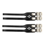 Origin8 Origin8 Double Leather Toe Straps BK