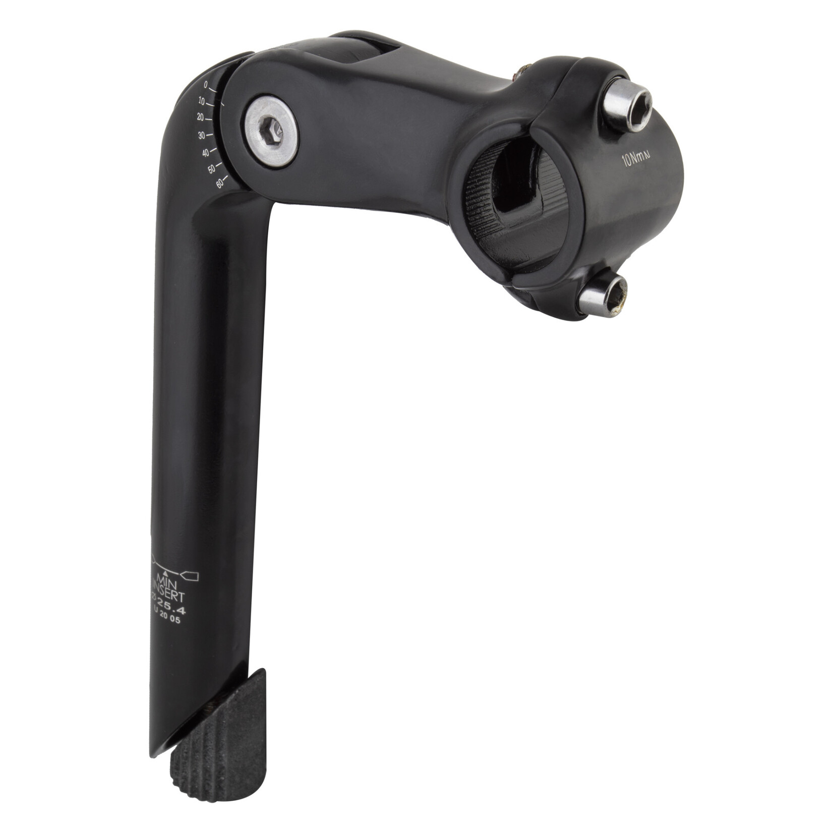 Sunlite Sunlite MTB Adjust. Stem w/Clamp - 1-1/8"x90x180, 25.4