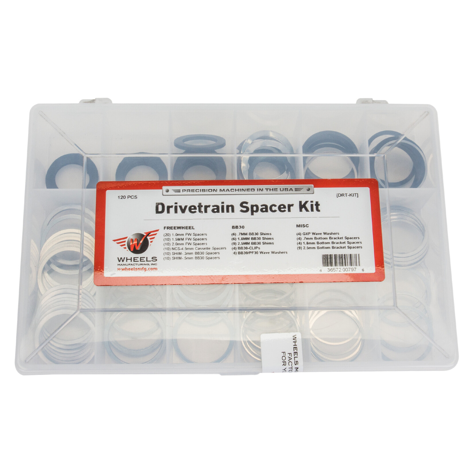 Wheels Manufacturing Wheels MFG Spacer Kit BB - Part 139pc BB30