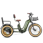 Addmotor Addmotor Greattan L M-370L Dual Battery w/Passenger Seat - Army Green