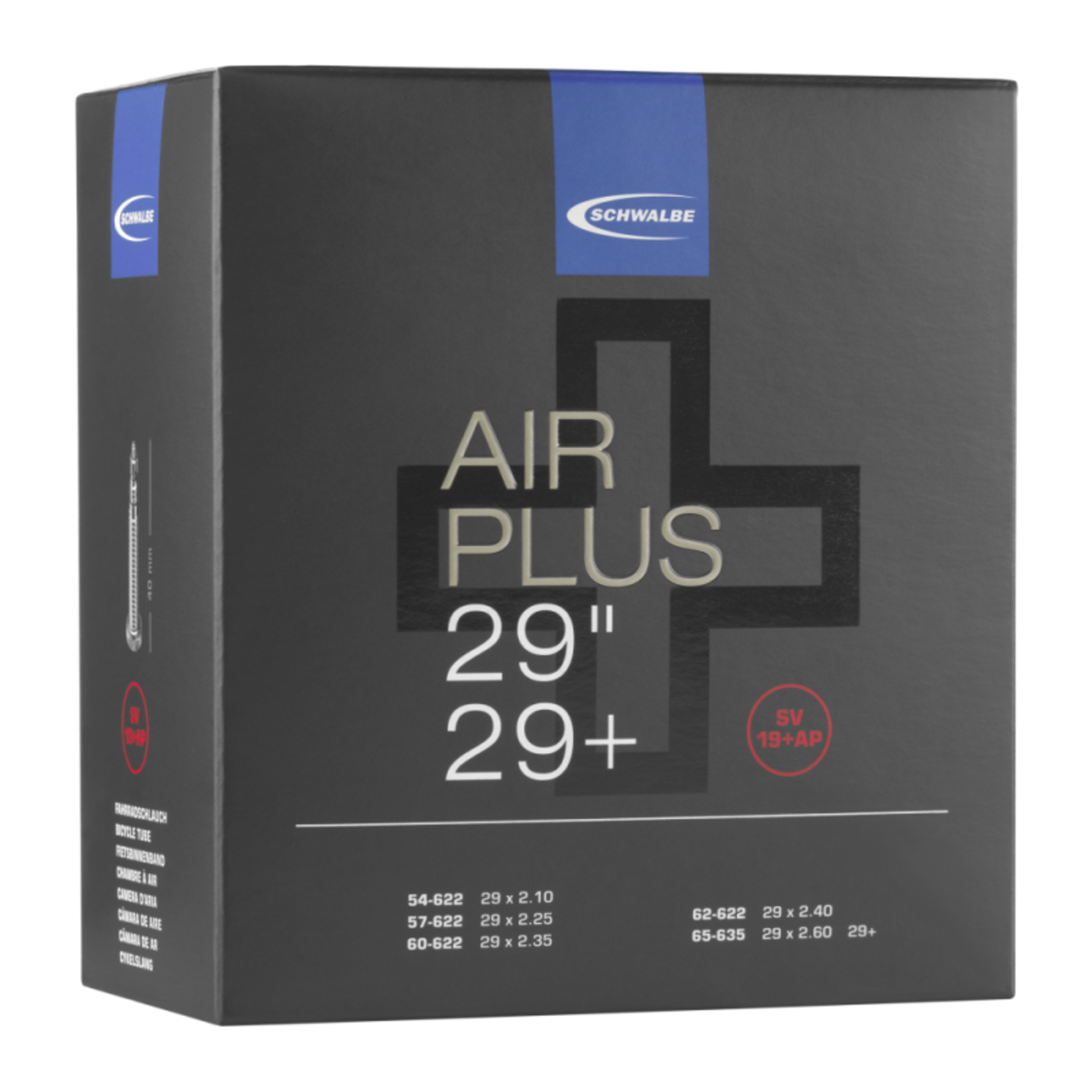 Schwalbe Schwalbe Air Plus Tube - SV19+, 29x2.10/2.6 [54/65-622]