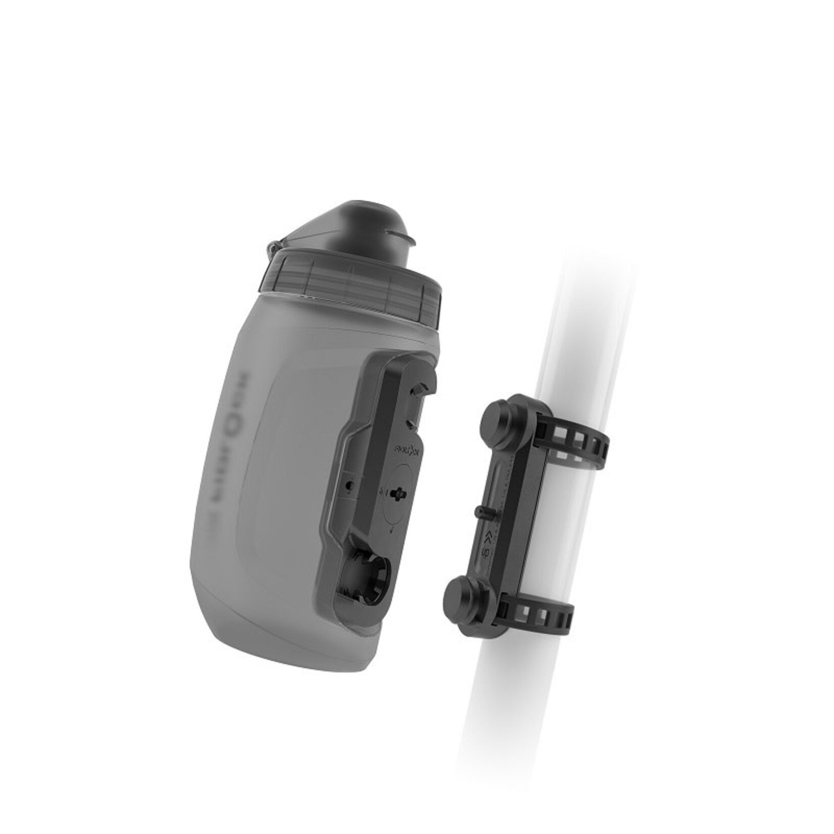 Fidlock Fidlock Twist Deluxe Water Bottle Cage Set - Universal Base Mount Strap On - Smoke, 450mL