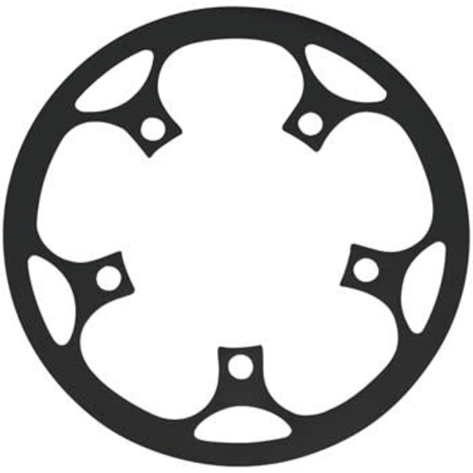 SAMOX Samox BG22 Chainring Guard/Guide - For 36-46t, 110 BCD, Aluminum, Black