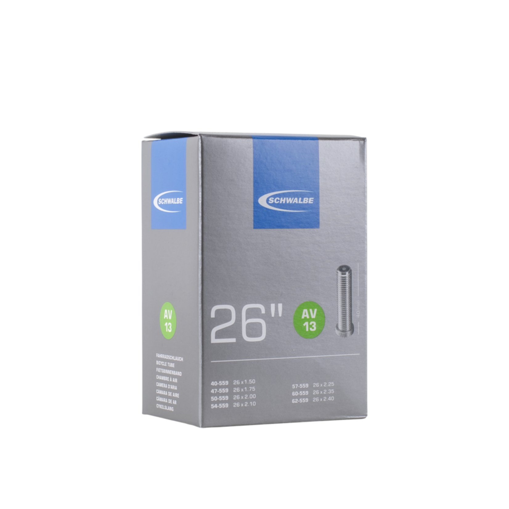 Schwalbe Schwalbe Tube - AV13, 26" [40/62-559] - Schrader