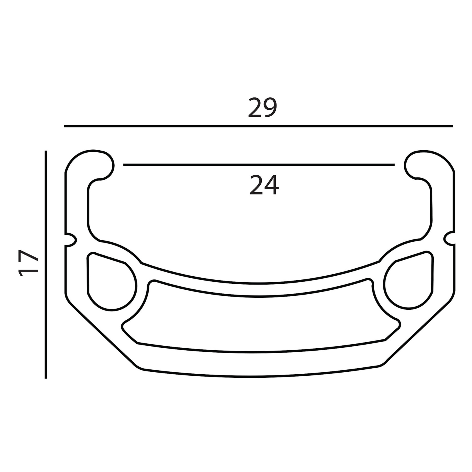 SE Bikes SE Bikes Rim - J24SG, 29", 622x24, 36h,  14g, Schrader