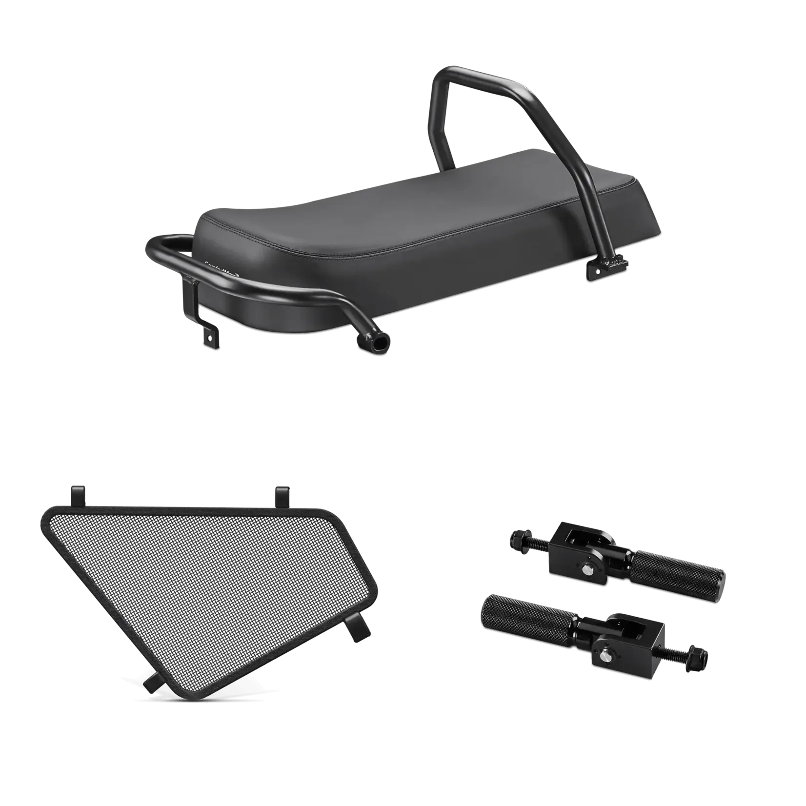 Velotric GoMad Passenger Kit - Seat Pad, Handlebar, Foot Pegs, Wheel Guards
