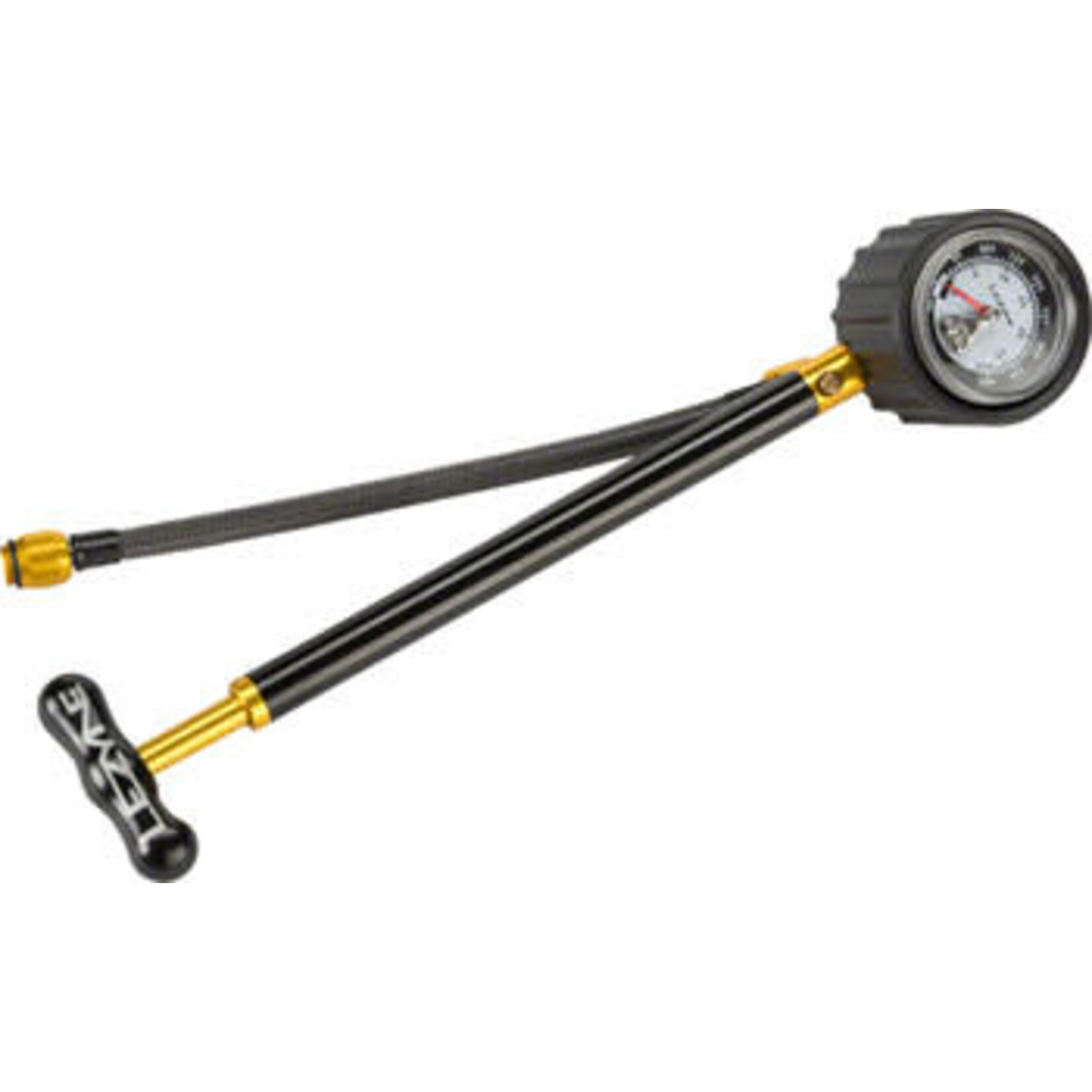 Lezyne Lezyne Shock Drive Pump - Braided Hose, 400psi Gauge, Black
