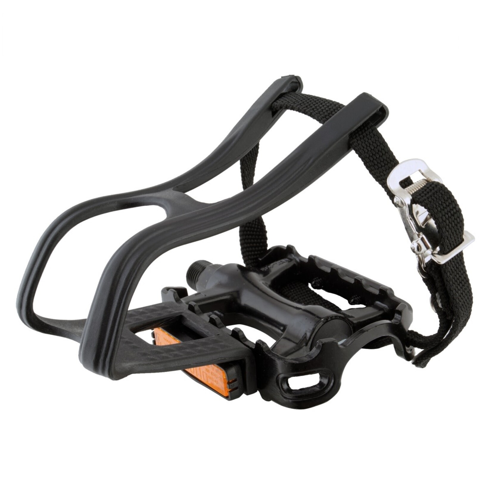 Pure Cycles Pure Cycles Fix Pedals - Nylon Straps, Loose Ball Bearing, Black