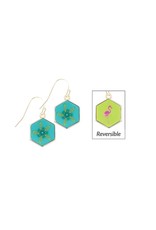 Jilzarah Reversible Hexagon Earrings
