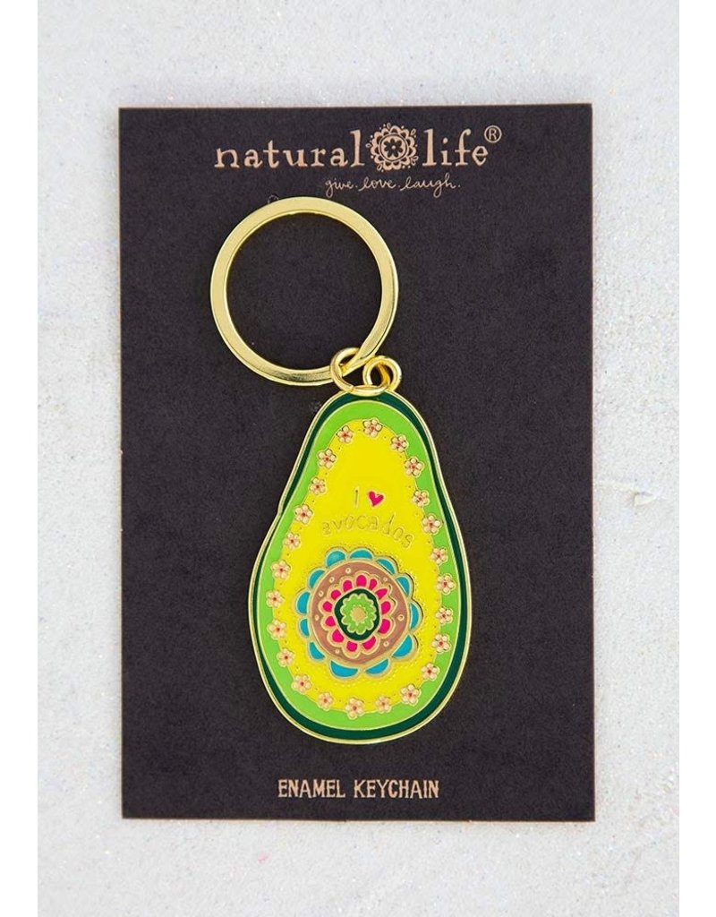 Natural Life Avocado Keychain