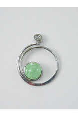 The Artist Jay Mint Green Open Curly Q Pendant