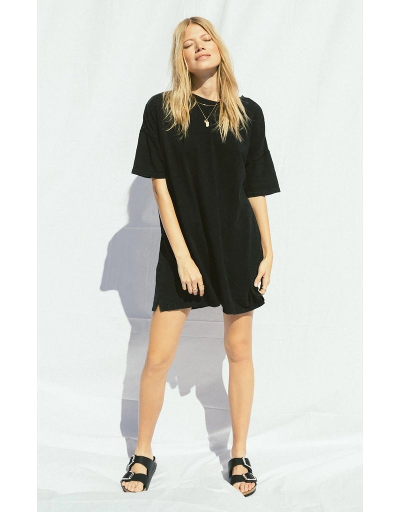 Black Delta Slub Dress - Serendipity, LLC