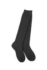 Crescent Sock Company Cable Knee-High Socks - Black