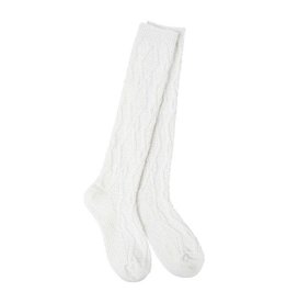 Crescent Sock Company Cable Knee-High Socks - White