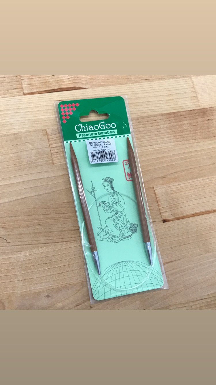 ChiaoGoo Bamboo Circular Knitting Needles: 16 Inch (40 cm) Cable: Size  US-1.5 (2.5 mm) 