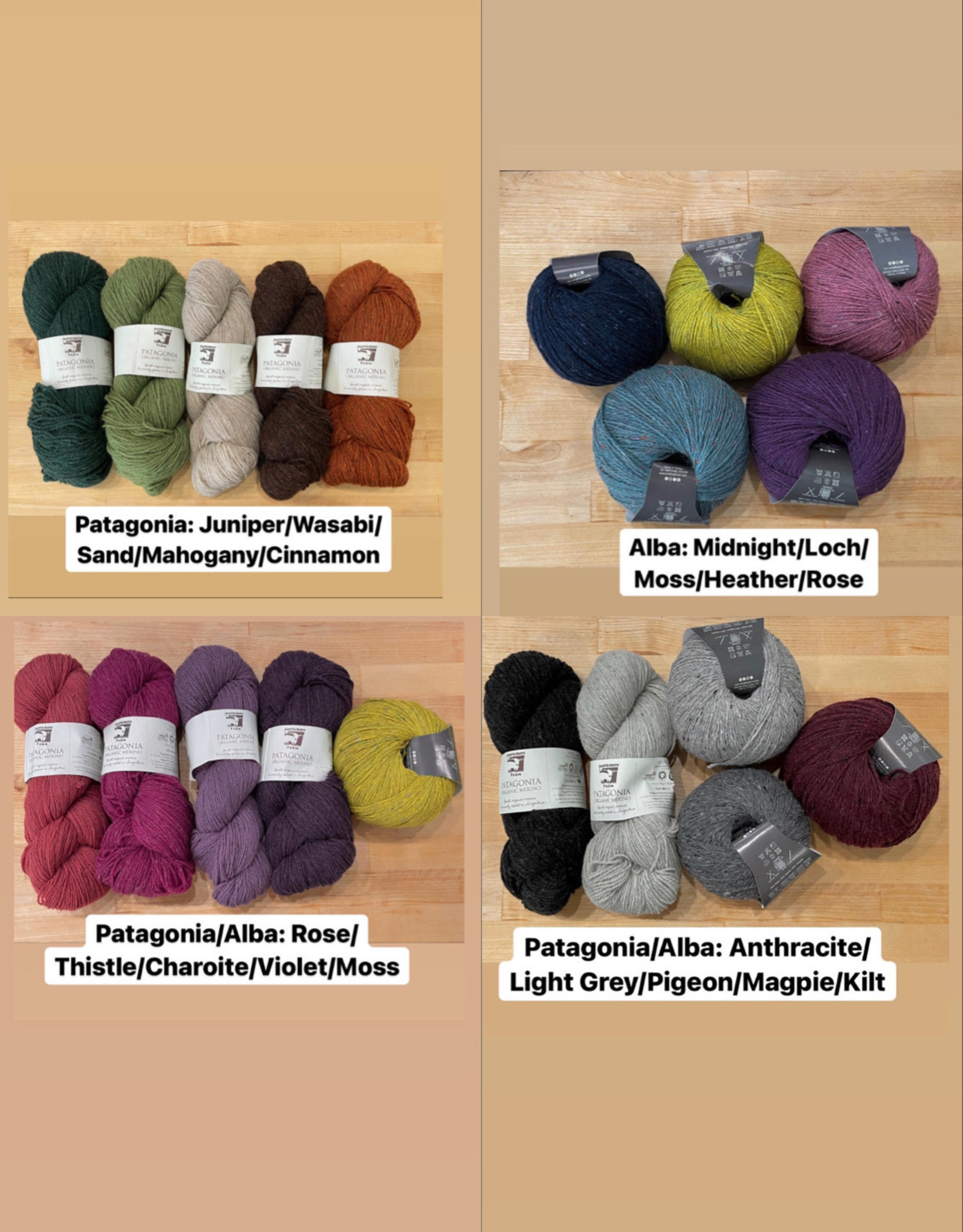 Echo Point Shawl Kits* (knit)