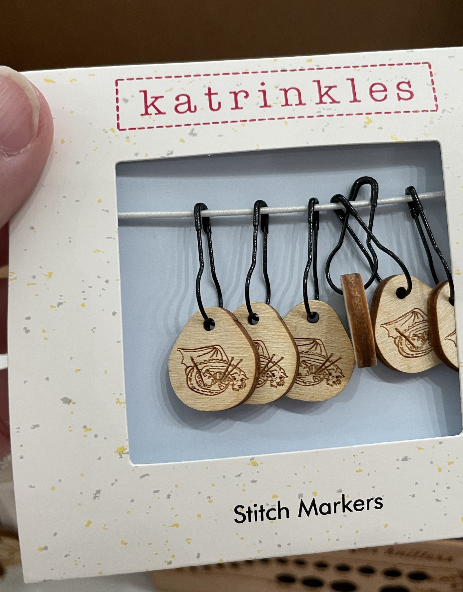 Katrinkles Katrinkles Dragon Carded Stitch Markers