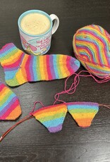 Rebecca Smith SEPTEMBER & OCTOBER Virtual Lecture Series: 2 at a time toe up socks, 3 sessions