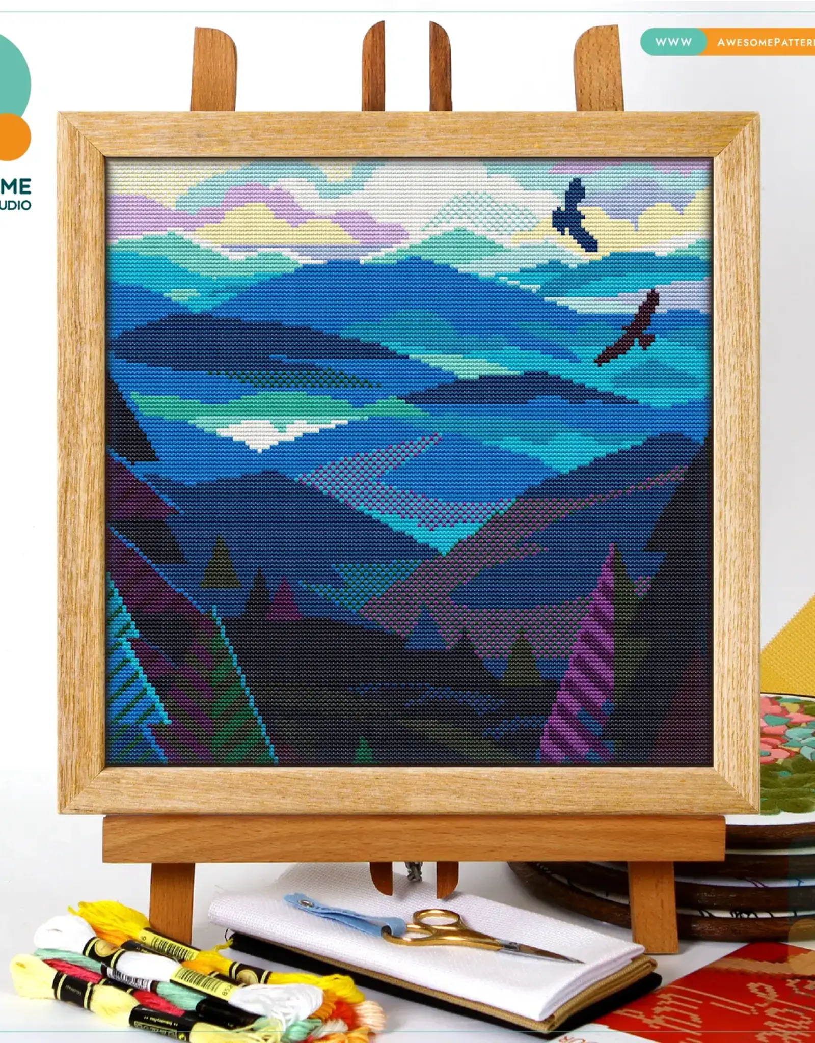 Awesome Pattern Studio Awesome Pattern Studio Cross Stitch kit