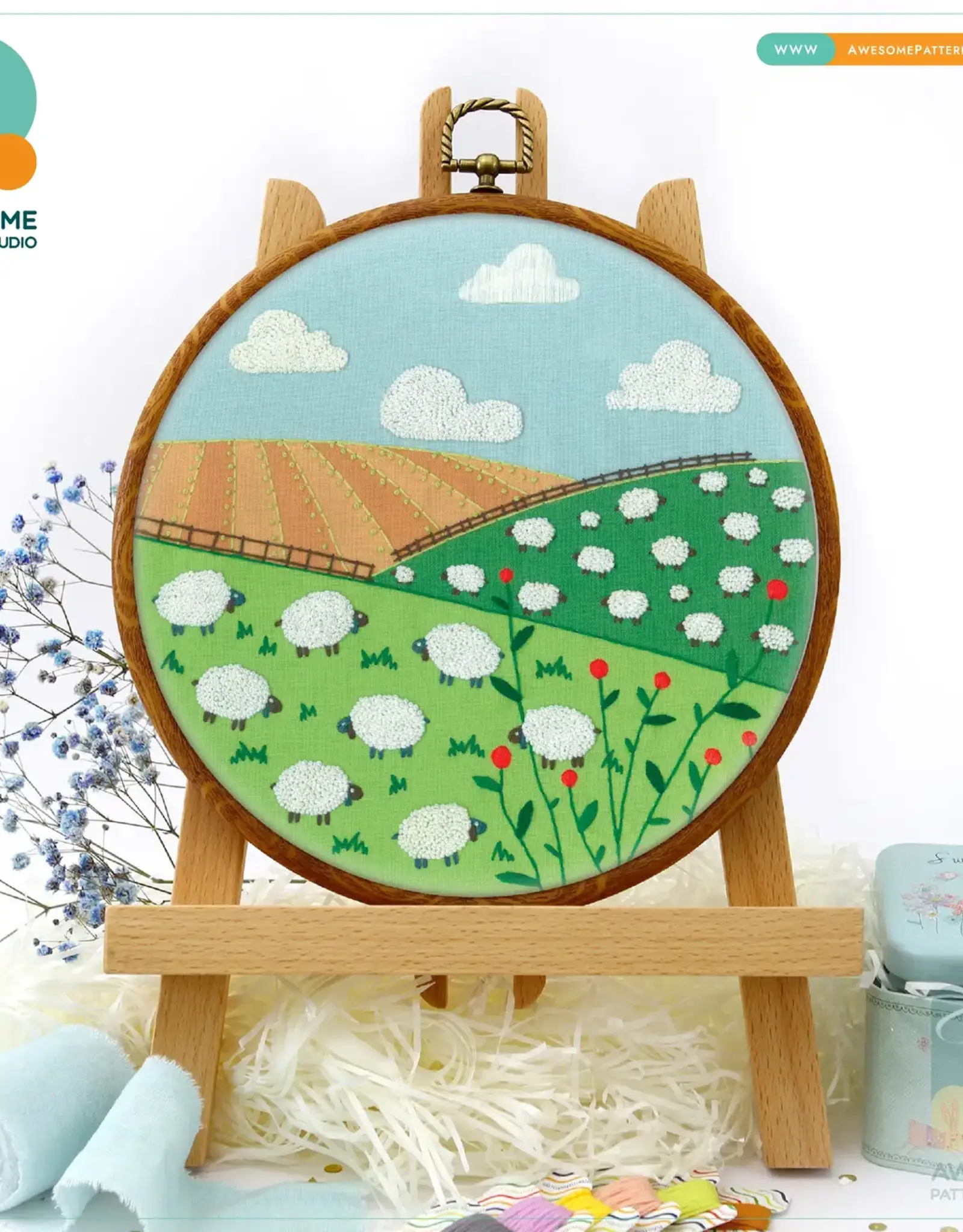 Awesome Pattern Studio Awesome Pattern Studio Embroidery kit