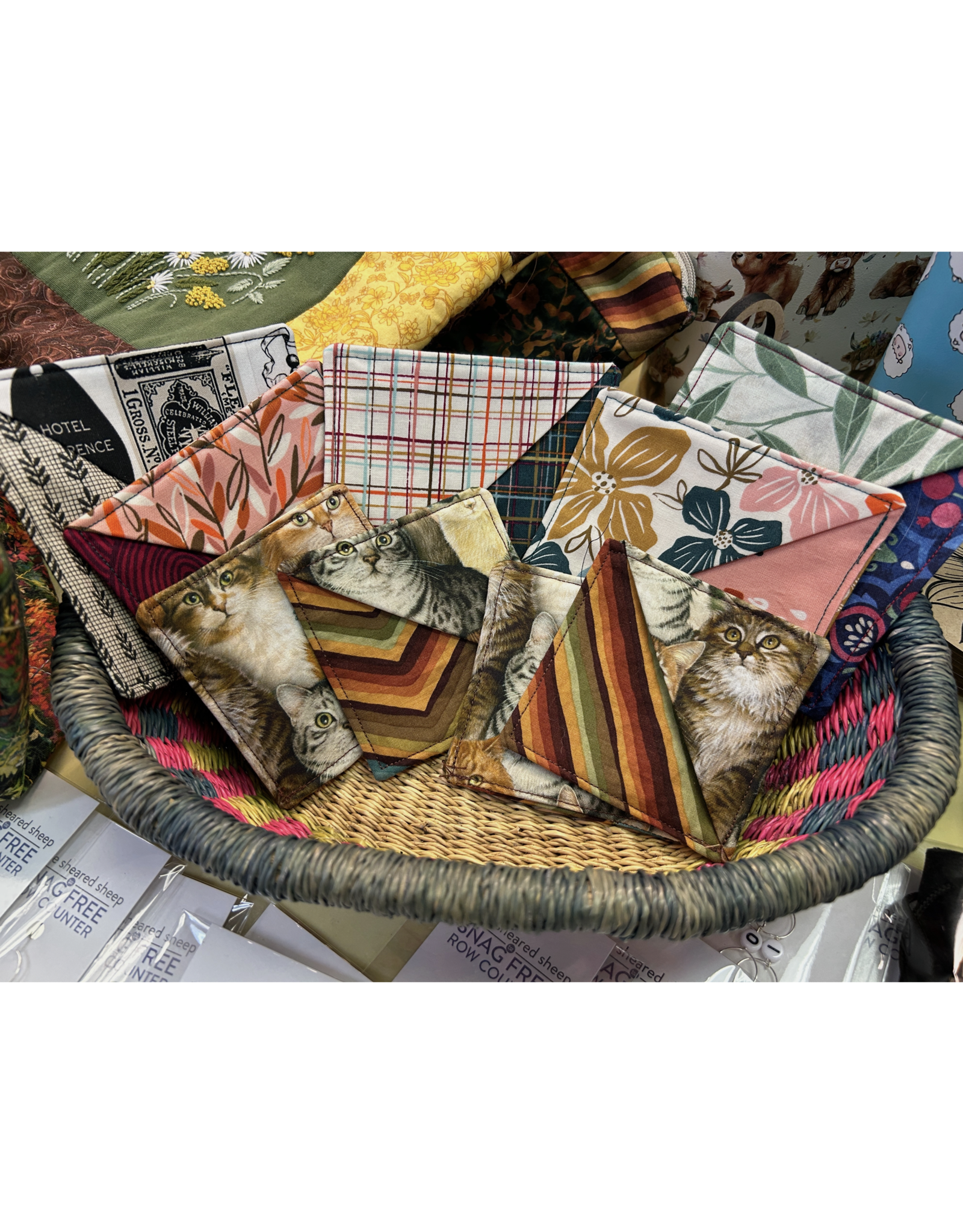 Stitched by Sun Dragon Stitched by Sun Dragon corner bookmark