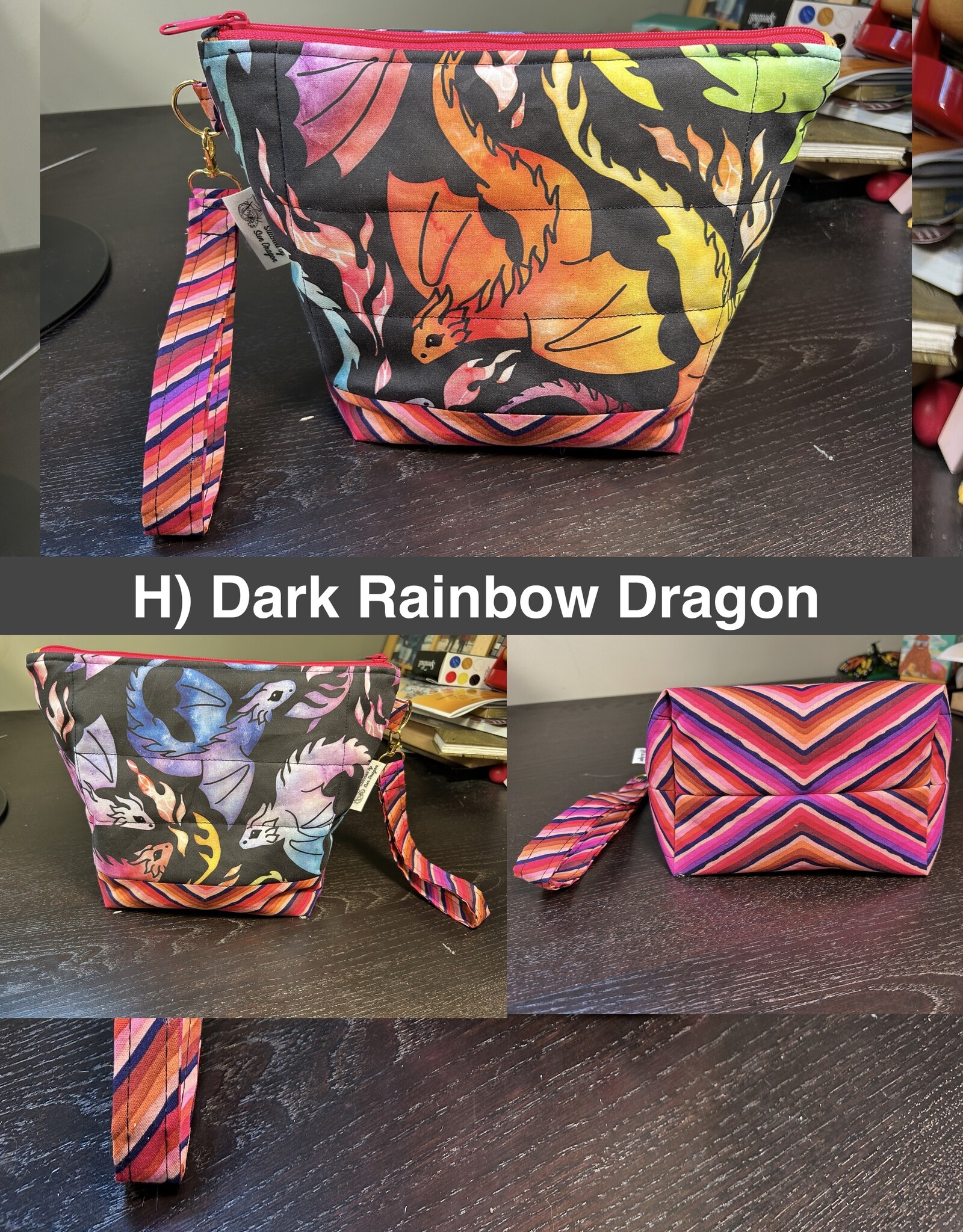 Stitched by Sun Dragon Stitched by Sun Dragon Medium Project Bag