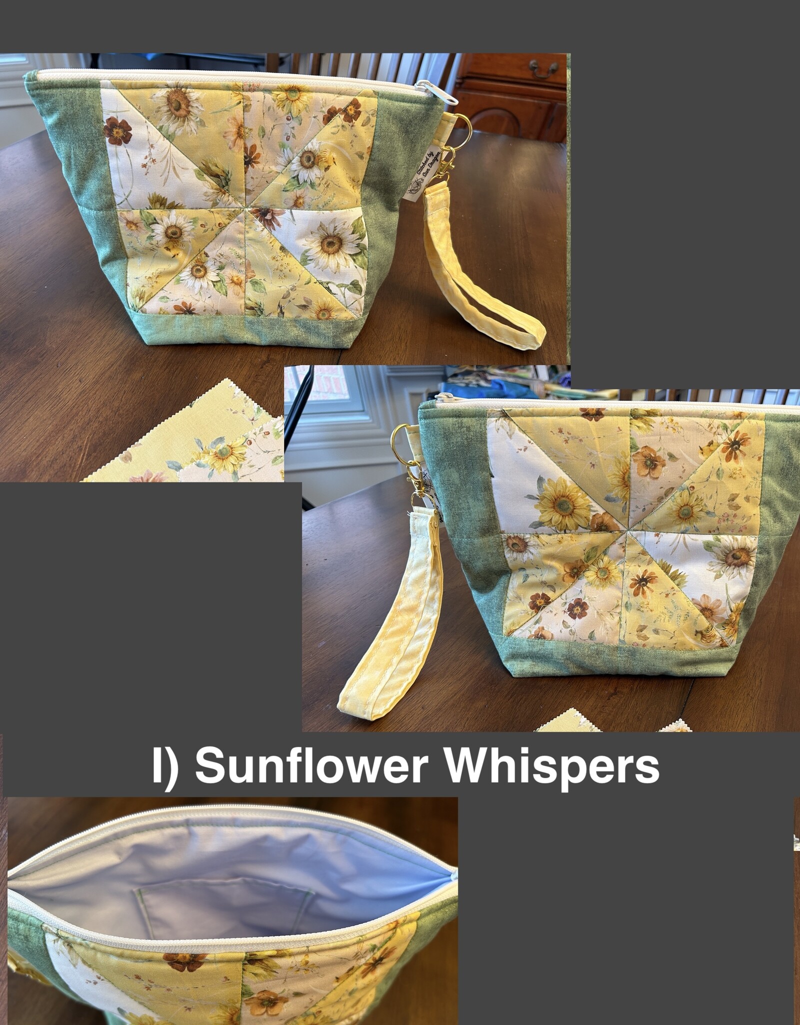 Stitched by Sun Dragon Stitched by Sun Dragon Medium Project Bag