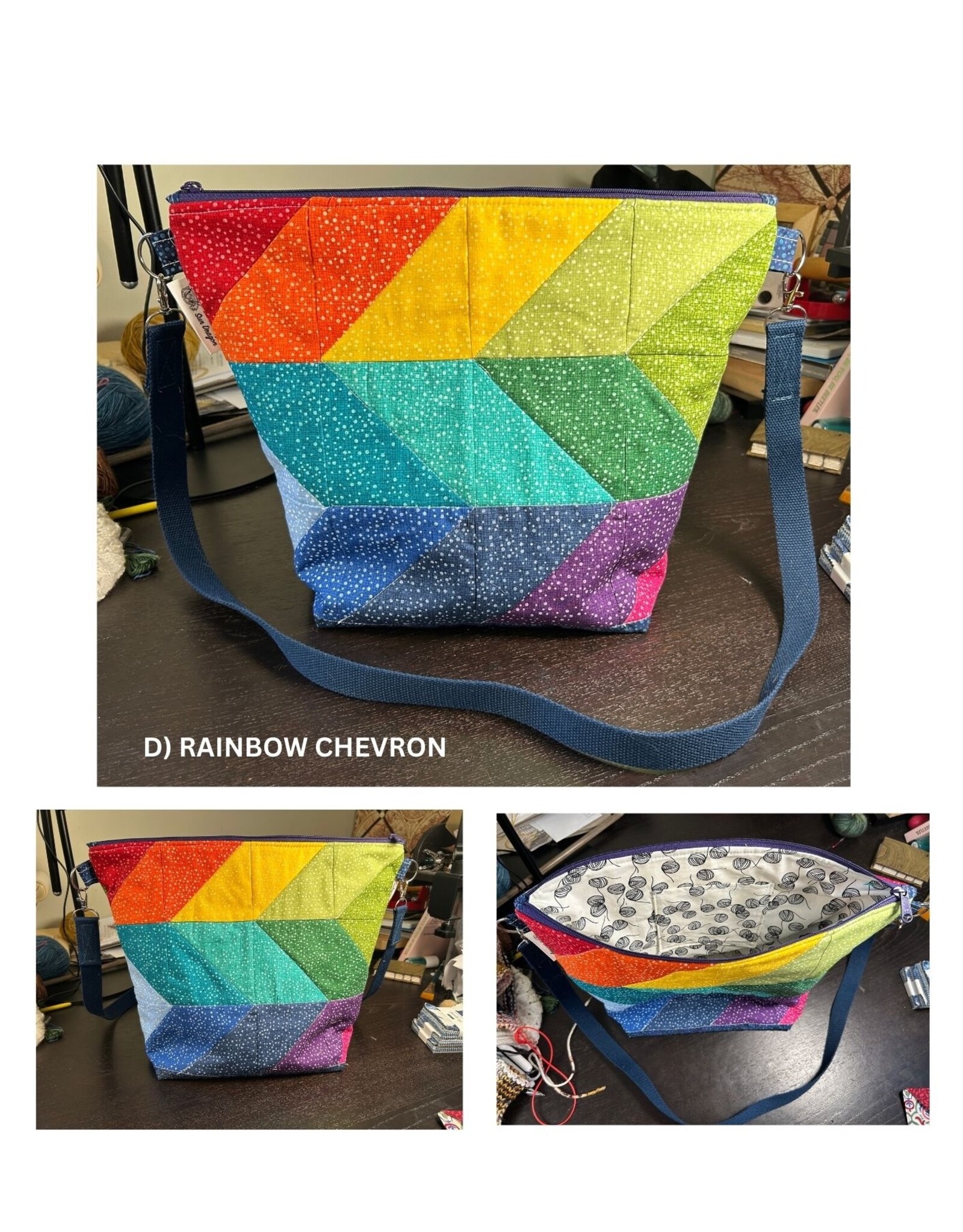 Stitched by Sun Dragon Stitched by Sun Dragon Large Project Bag