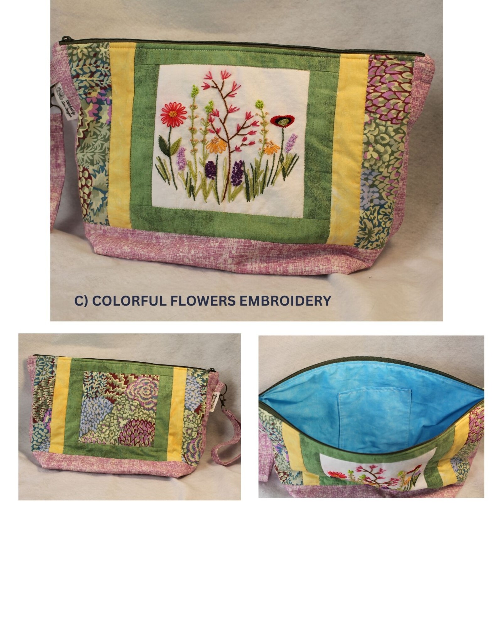 Stitched by Sun Dragon Stitched by Sun Dragon Large Project Bag