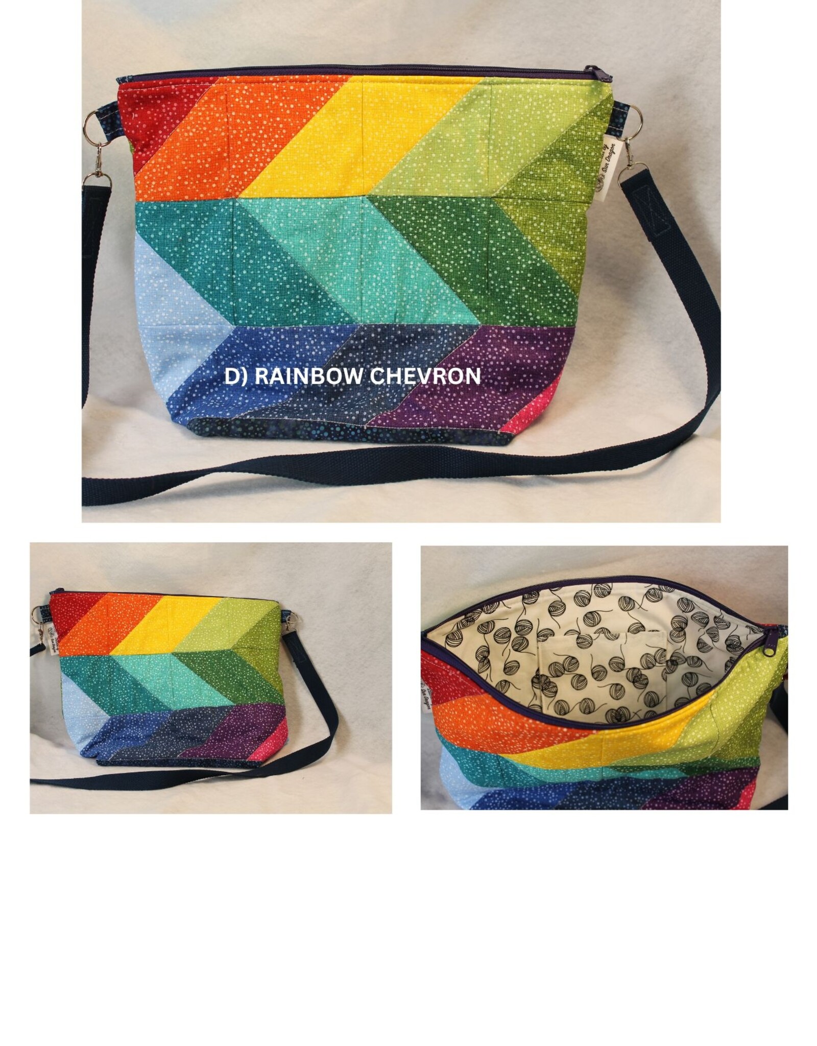 Stitched by Sun Dragon Stitched by Sun Dragon Large Project Bag