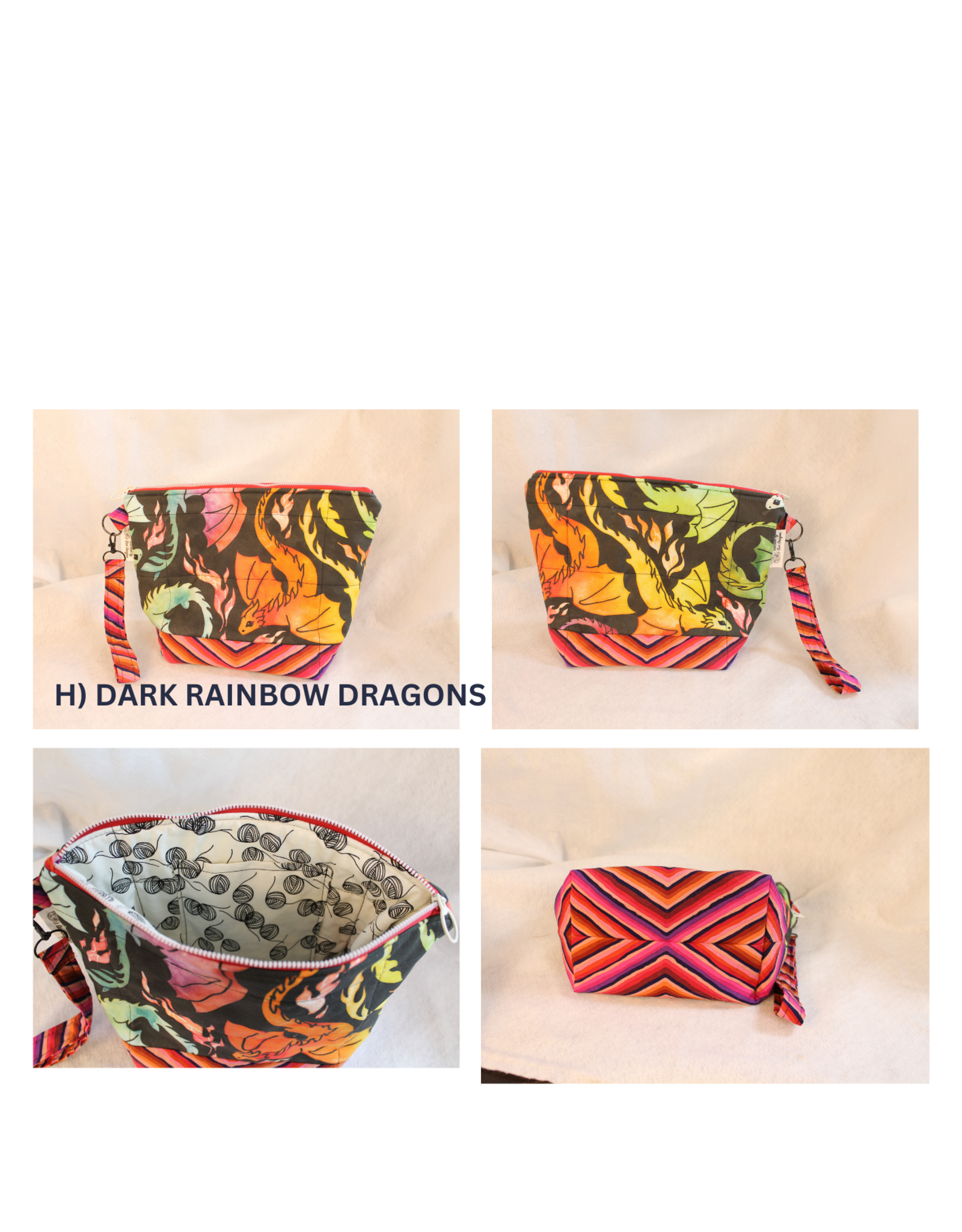 Stitched by Sun Dragon Stitched by Sun Dragon Medium Project Bag