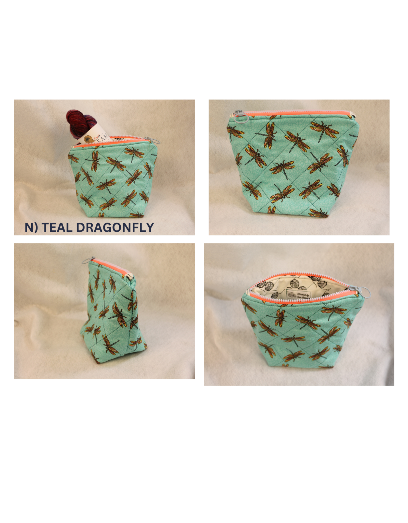Stitched by Sun Dragon Stitched by Sun Dragon Small Project Bag
