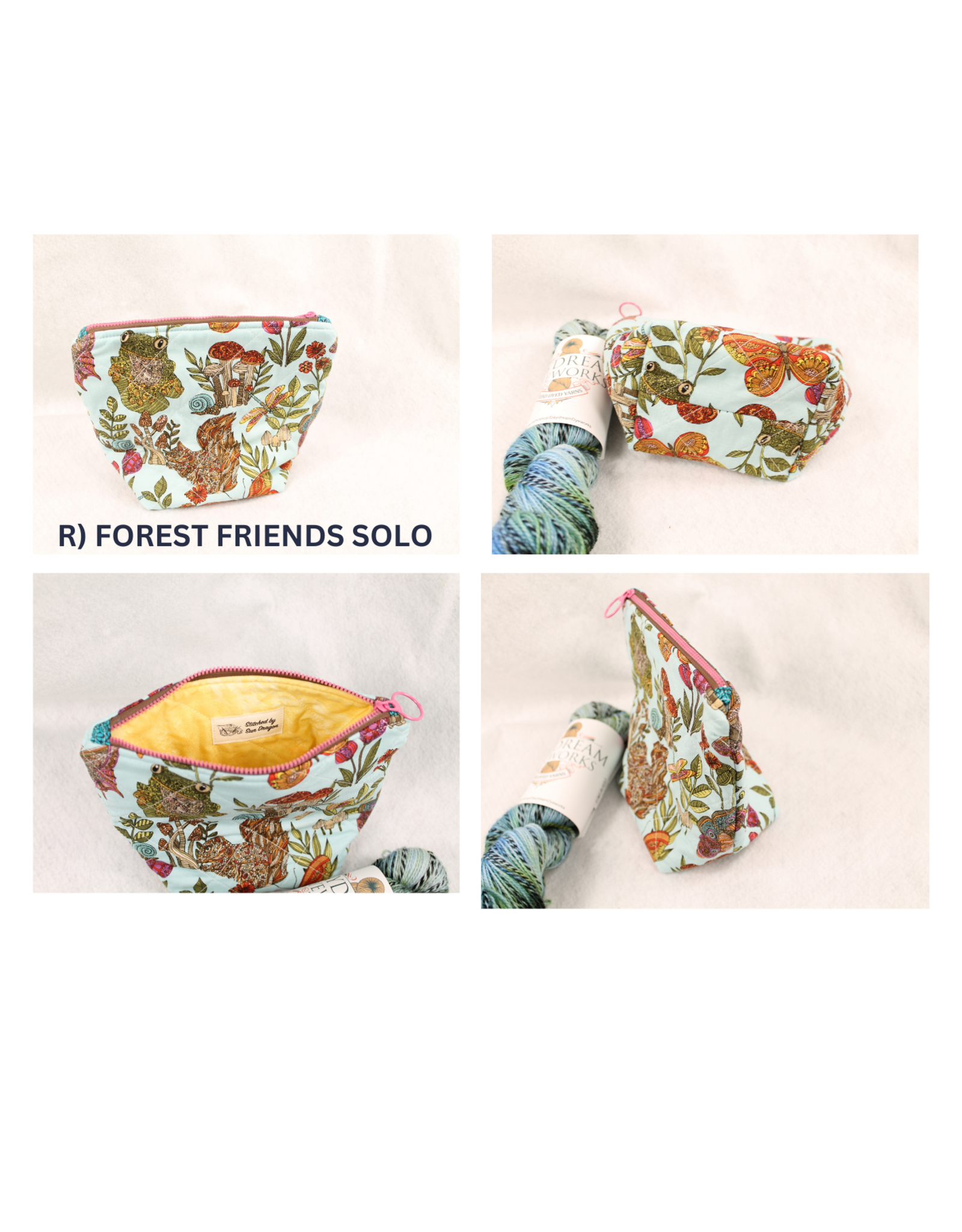 Stitched by Sun Dragon Stitched by Sun Dragon Small Project Bag