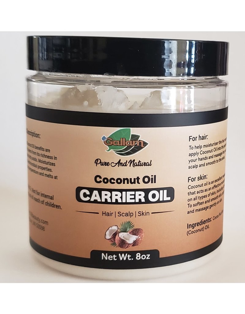 Gallam Natural Products Gallam Coconut Oil 8oz