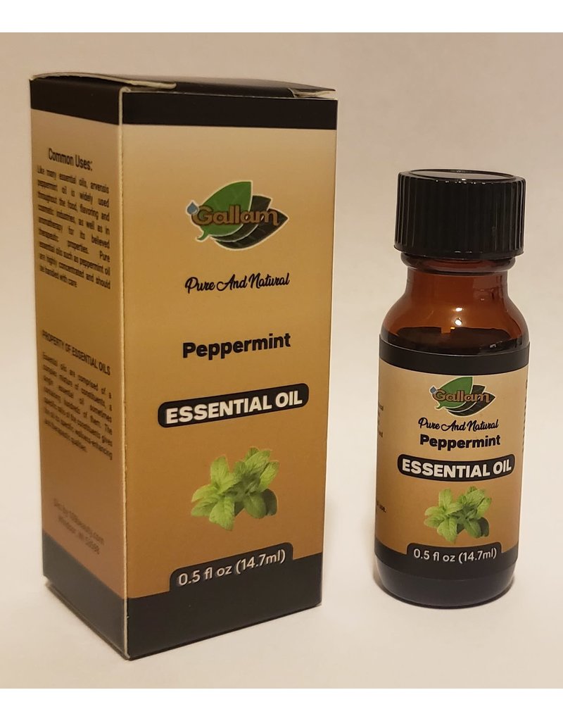 Gallam Peppermint Essential Oil Oil 0.5 fl oz