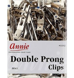 Annie 80 Double Prong Clips #3192