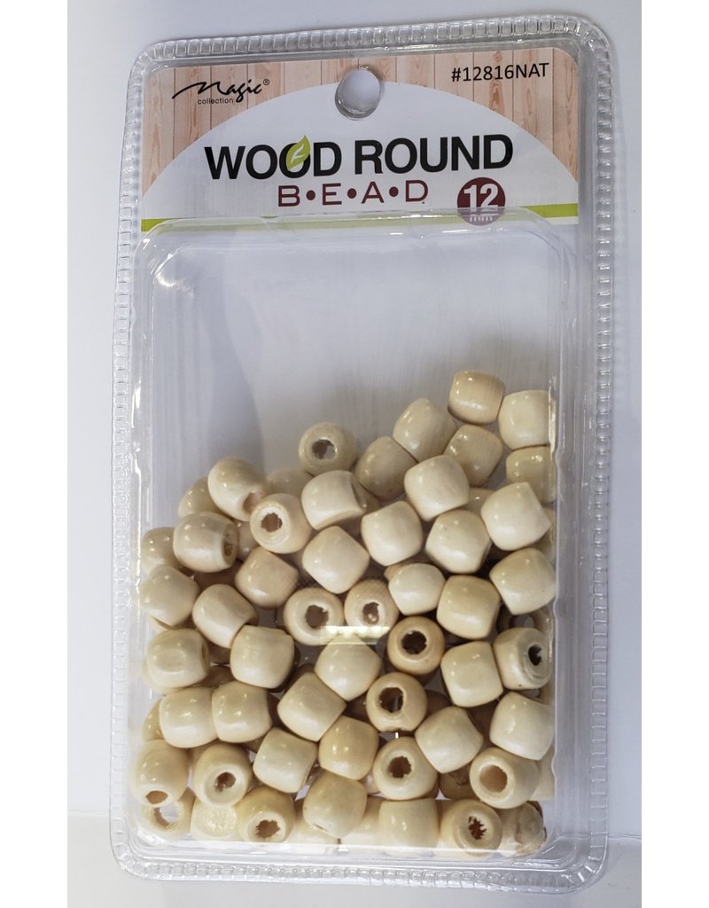Magic Natural Wooden Beads12816NAT