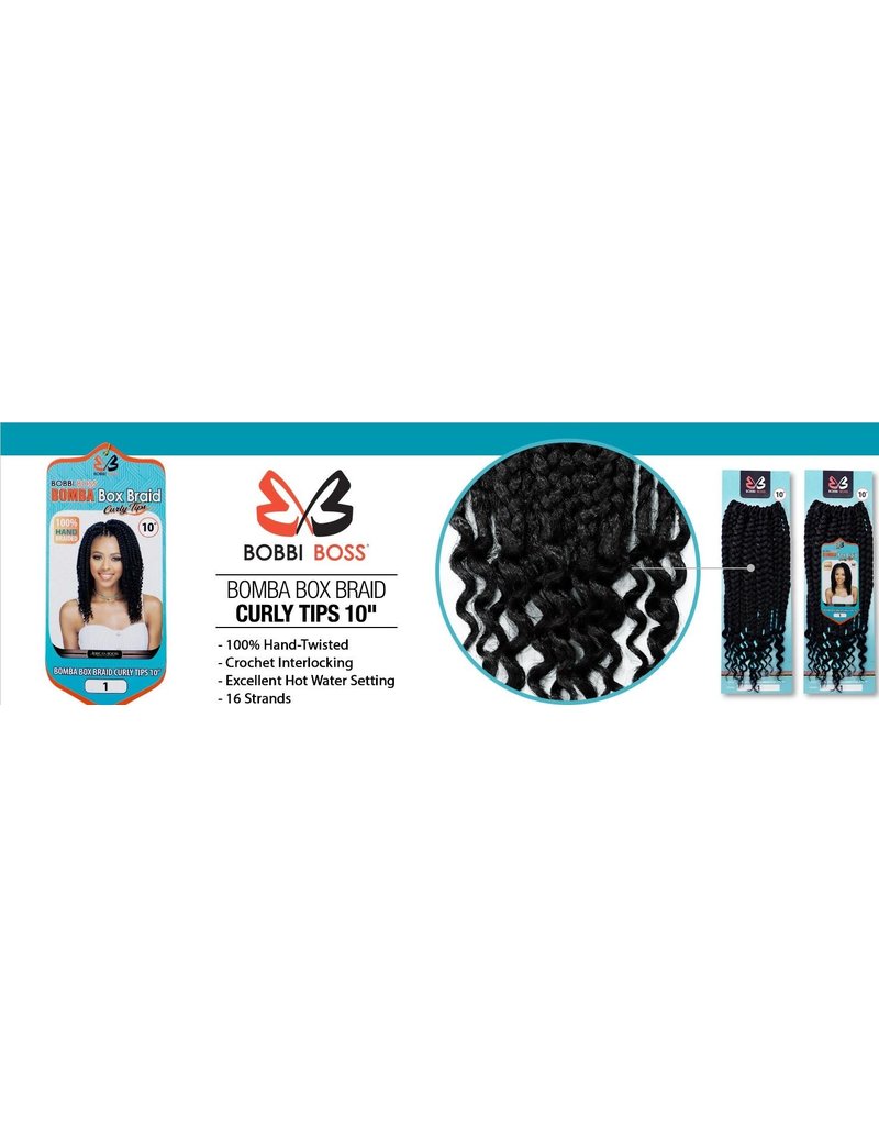 Bomba Box Braid Curly Tips 10"