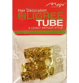Filigree Tube Gold Large 90678