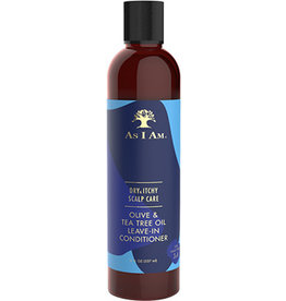 As I AM As I Am Dry & Itchy Scalp Care Olive & Tea Tree Oil Leave-In Cond 8oz