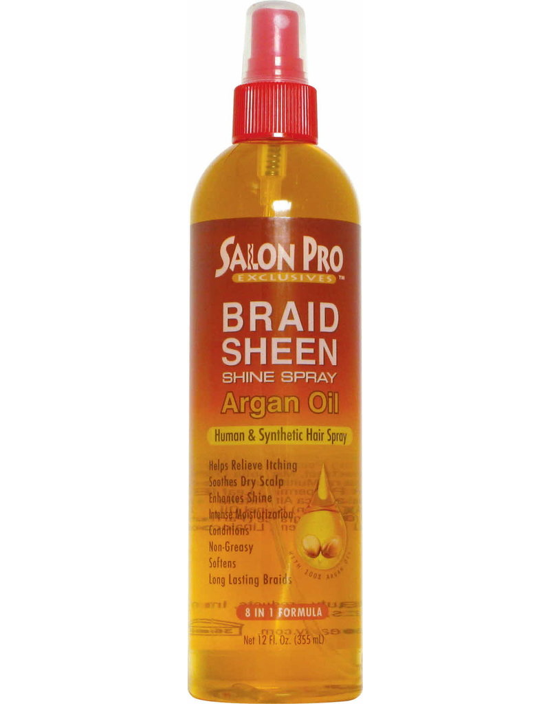 Salon Pro Braid Sheen Argan Oil 12oz