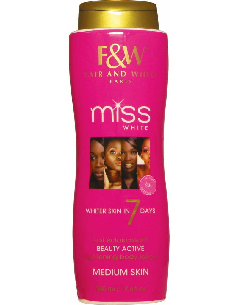F&W Miss White Lightening Body Lotion 500ml