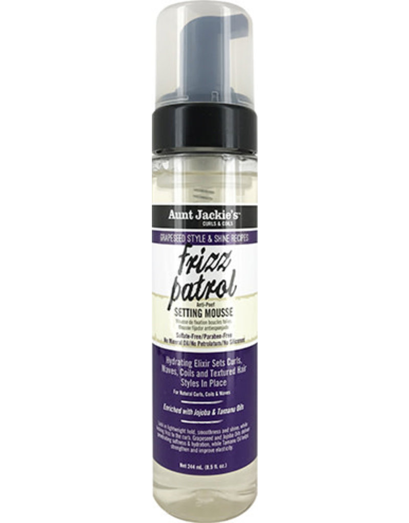 Aunt Jackie's Aunt Jackie's Grapeseed Style Frizz Patrol Anti-Poof Twist & Curl 8.5oz