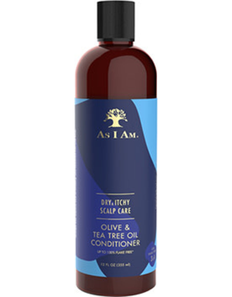 As I AM As I Am Dry & Itchy Scalp Care Olive & Tea Tree Oil Conditioner 12 oz