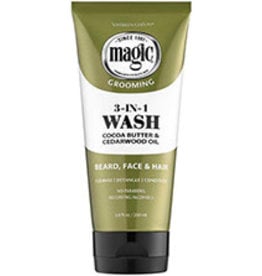 Magic Grooming 3 In 1 Wash For Beard Face & Scalp 6.8oz